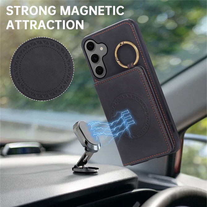 Coque Samsung Galaxy A37 Simili Cuir avec Support CARA