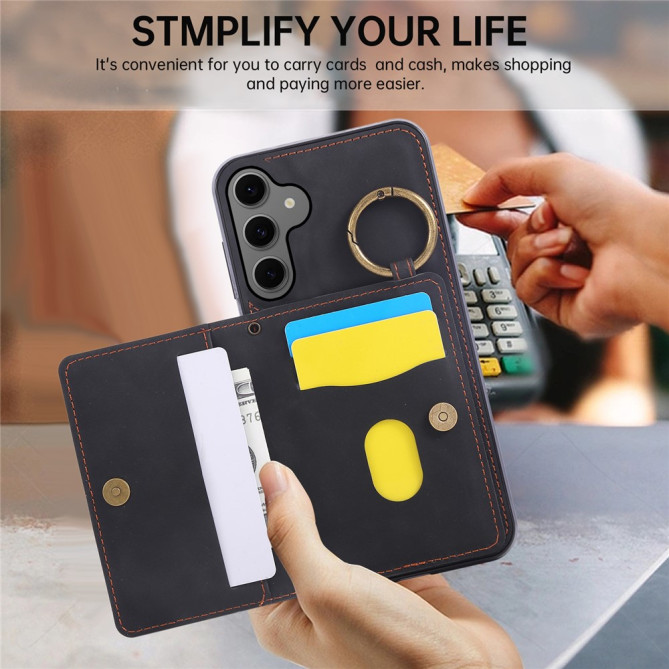 Coque Samsung Galaxy A37 Simili Cuir avec Support CARA