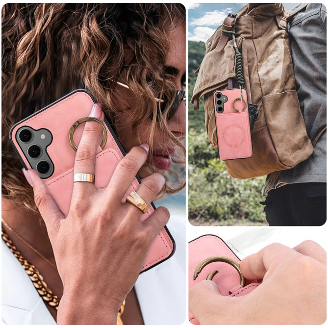 Coque Samsung Galaxy A37 Simili Cuir avec Support CARA