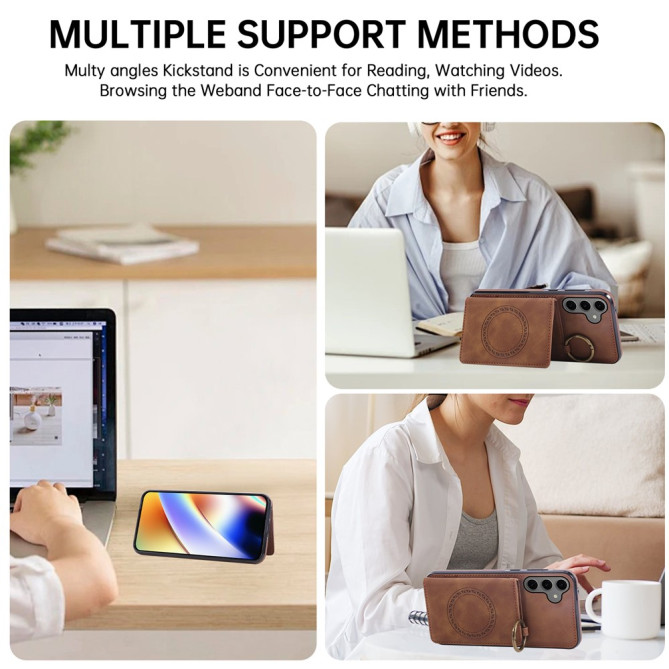 Coque Samsung Galaxy A37 Simili Cuir avec Support CARA