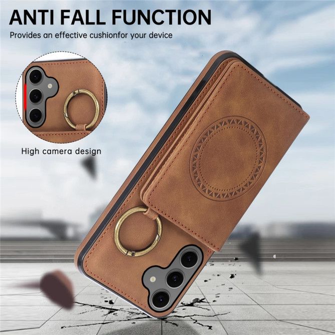 Coque Samsung Galaxy A37 Simili Cuir avec Support CARA
