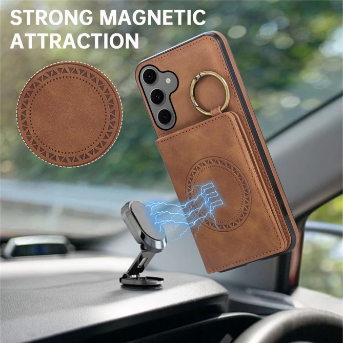 Coque Samsung Galaxy A37 Simili Cuir avec Support CARA