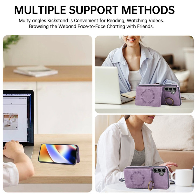 Coque Samsung Galaxy A37 Simili Cuir avec Support CARA