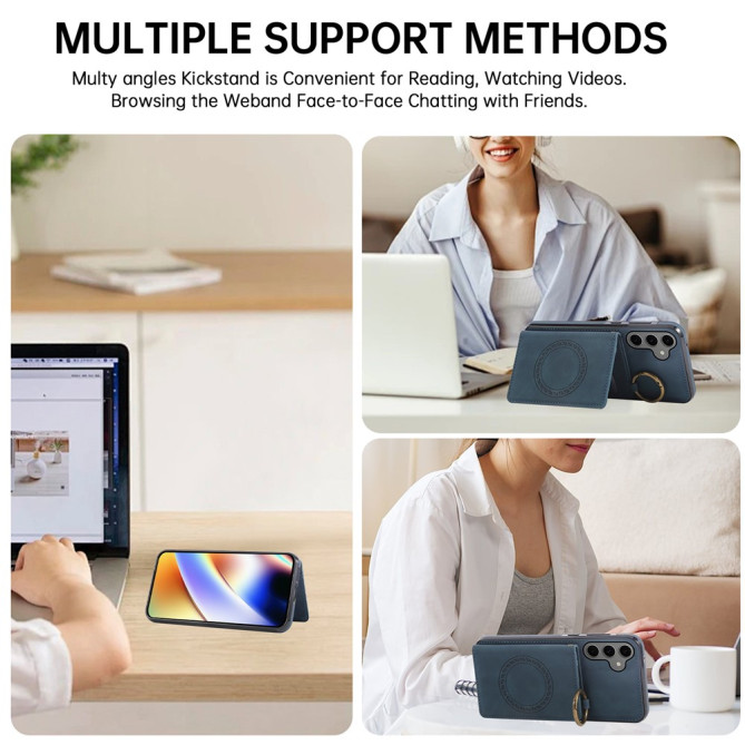 Coque Samsung Galaxy A37 Simili Cuir avec Support CARA