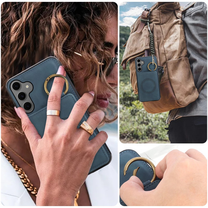 Coque Samsung Galaxy A37 Simili Cuir avec Support CARA