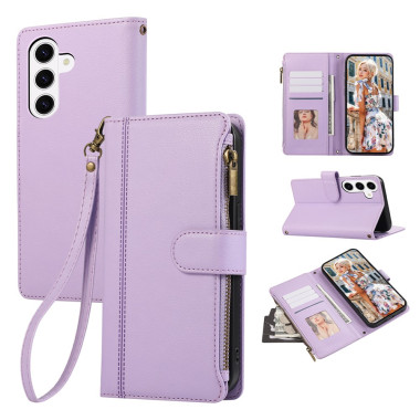 Housse Samsung Galaxy A37 Simili Cuir Fermeture Éclair NINA