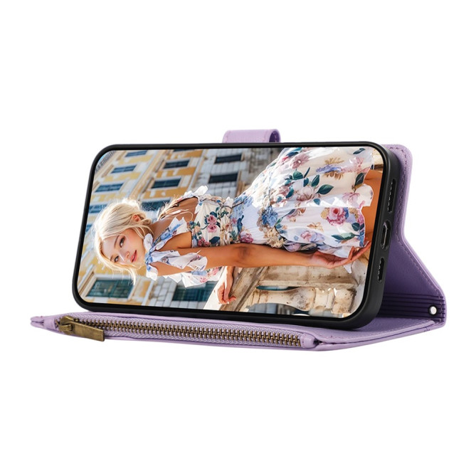 Housse Samsung Galaxy A37 Simili Cuir Fermeture Éclair NINA