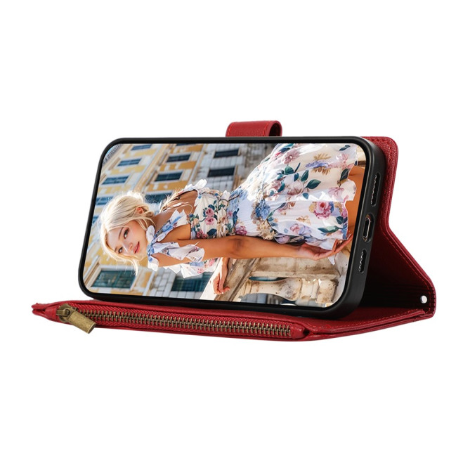 Housse Samsung Galaxy A37 Simili Cuir Fermeture Éclair NINA