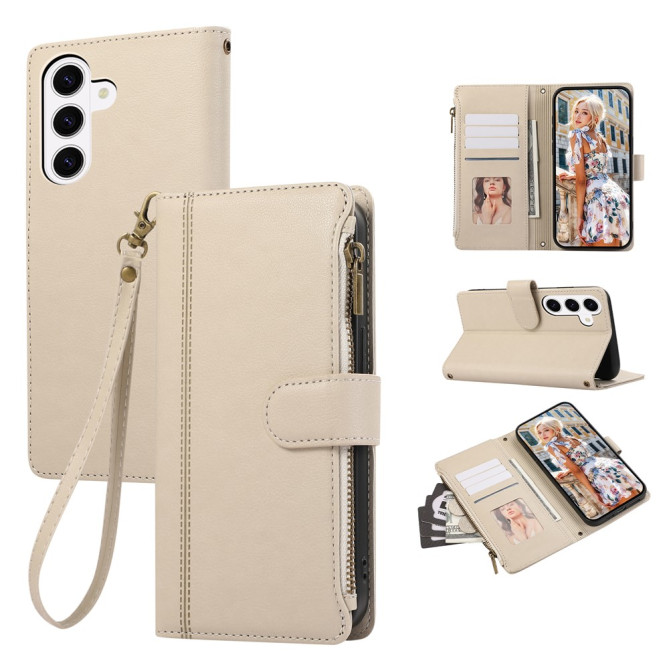 Housse Samsung Galaxy A37 Simili Cuir Fermeture Éclair NINA