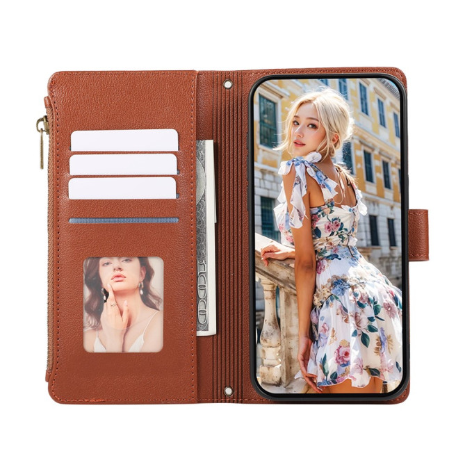 Housse Samsung Galaxy A37 Simili Cuir Fermeture Éclair NINA