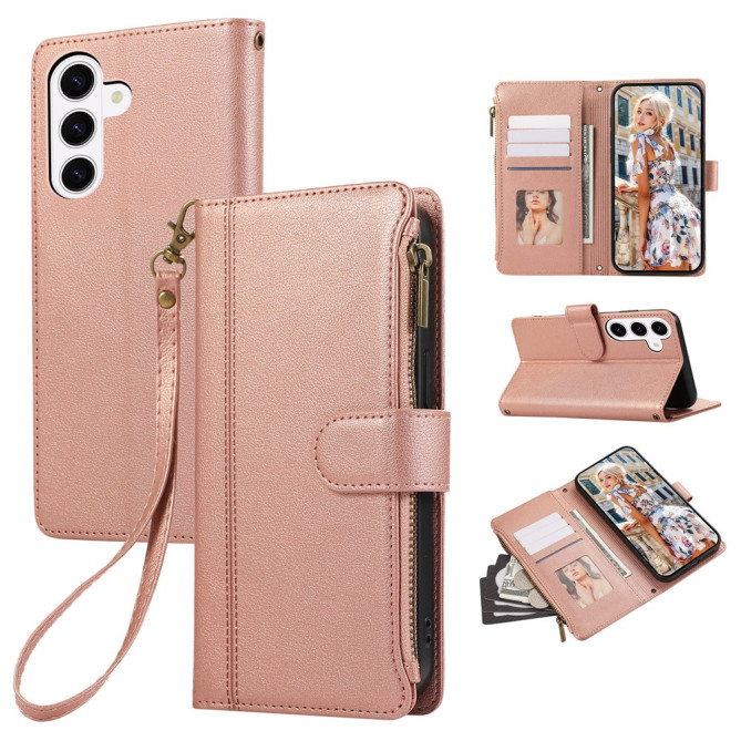 Housse Samsung Galaxy A37 Simili Cuir Fermeture Éclair NINA