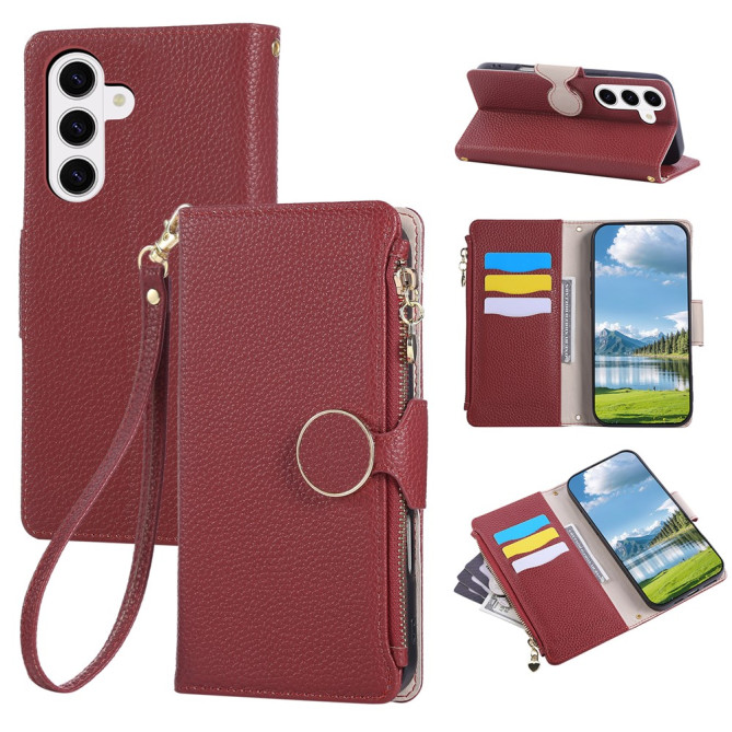 Housse Samsung Galaxy A37 Simili Cuir Fermeture Éclair POLA