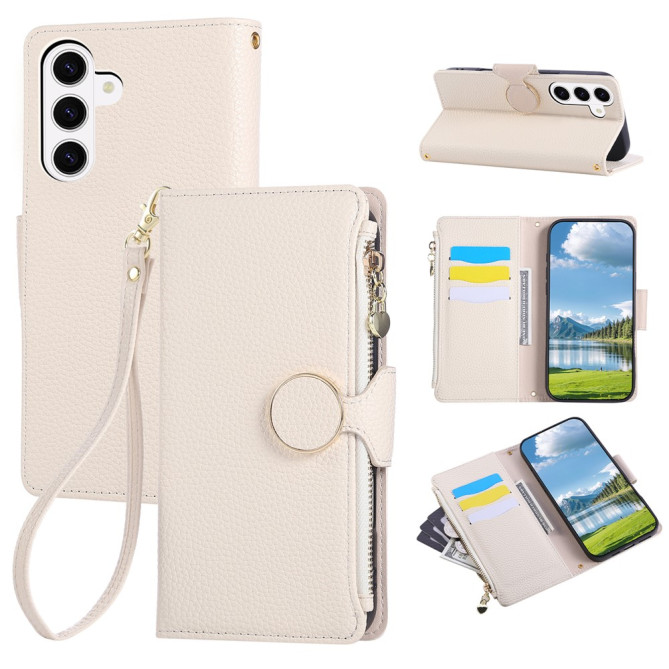 Housse Samsung Galaxy A37 Simili Cuir Fermeture Éclair POLA