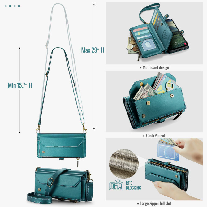 Housse Samsung Galaxy A37 CASEME Simili Cuir Fermeture Éclair ALBA