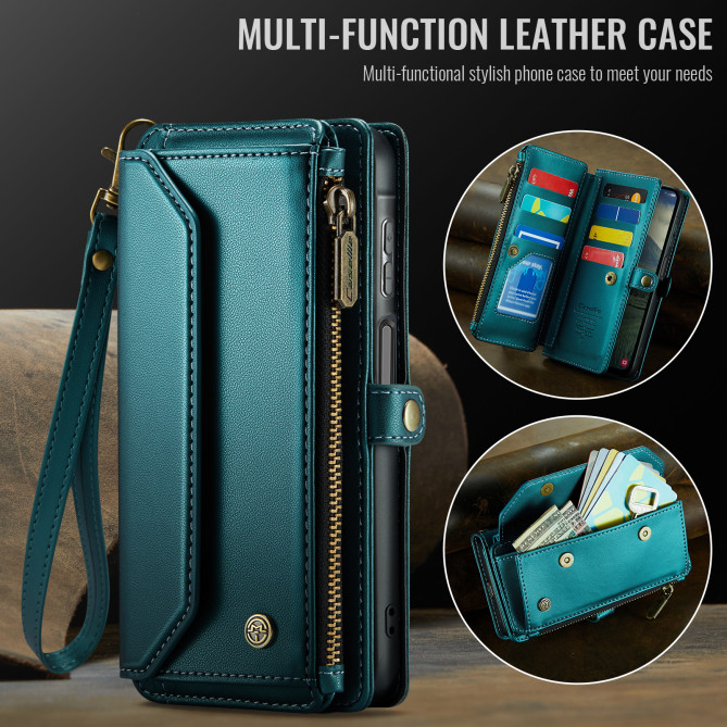 Housse Samsung Galaxy A37 CASEME Simili Cuir Fermeture Éclair ALBA