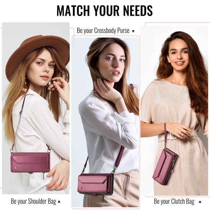 Housse Samsung Galaxy A37 CASEME Simili Cuir Fermeture Éclair ALBA