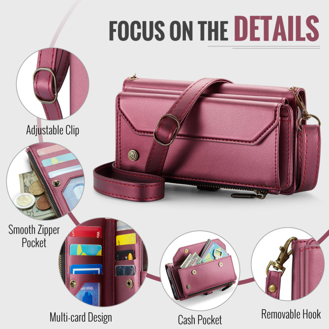 Housse Samsung Galaxy A37 CASEME Simili Cuir Fermeture Éclair ALBA