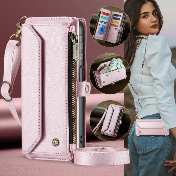 Housse Samsung Galaxy A37 CASEME Simili Cuir Fermeture Éclair ALBA