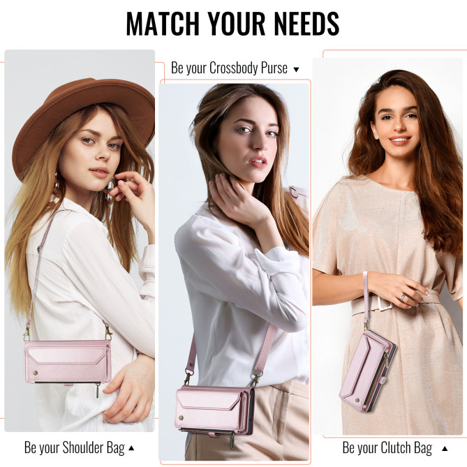 Housse Samsung Galaxy A37 CASEME Simili Cuir Fermeture Éclair ALBA