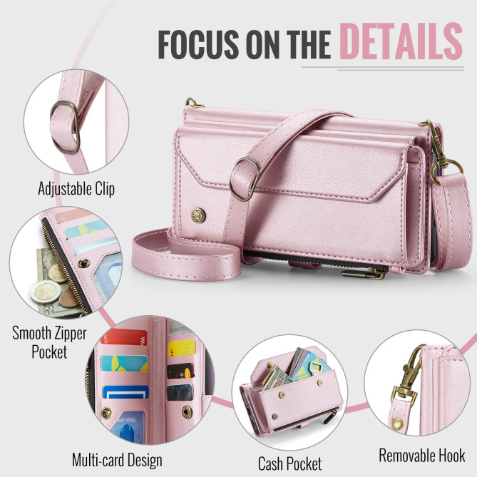 Housse Samsung Galaxy A37 CASEME Simili Cuir Fermeture Éclair ALBA