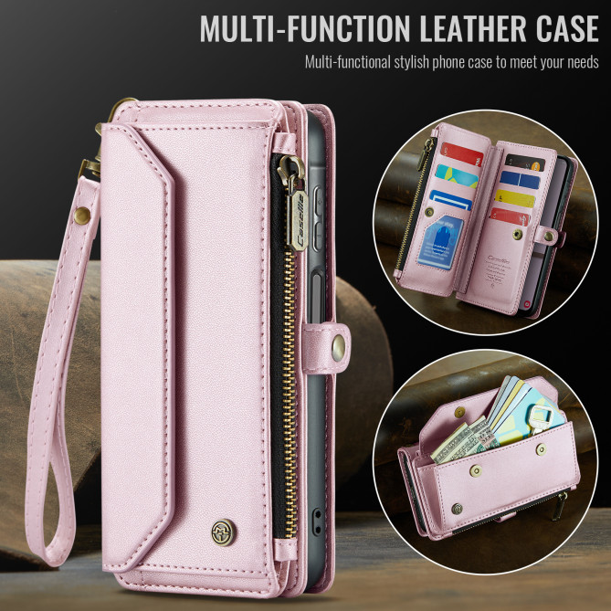 Housse Samsung Galaxy A37 CASEME Simili Cuir Fermeture Éclair ALBA