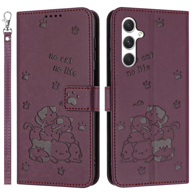 Housse Samsung Galaxy A37 Chat avec Dragonne ALBA