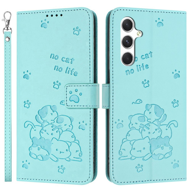 Housse Samsung Galaxy A37 Chat avec Dragonne ALBA