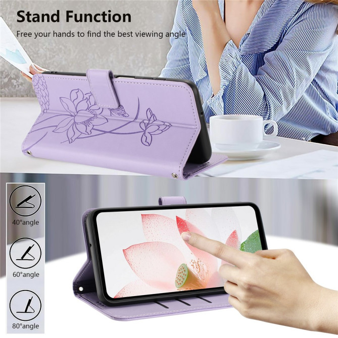 Housse Samsung Galaxy A37 Lotus Support Dragonne ALBA