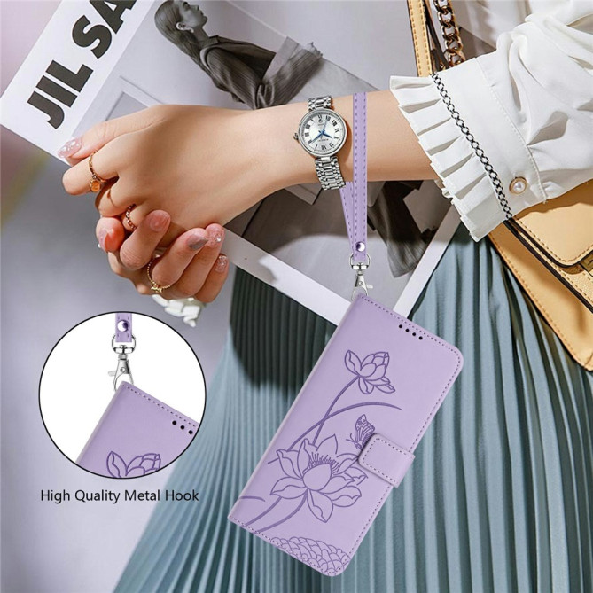 Housse Samsung Galaxy A37 Lotus Support Dragonne ALBA