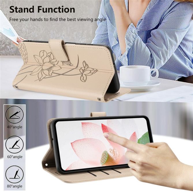 Housse Samsung Galaxy A37 Lotus Support Dragonne ALBA