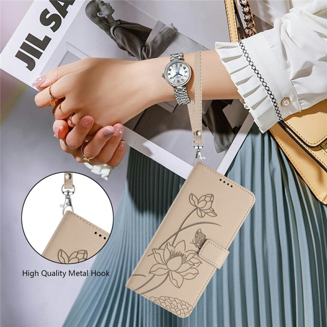 Housse Samsung Galaxy A37 Lotus Support Dragonne ALBA