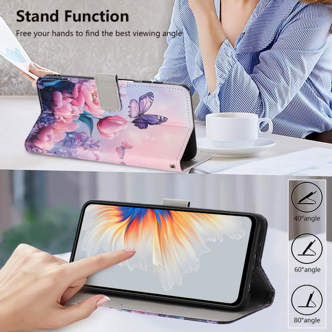 Housse Samsung Galaxy A37 Papillon avec Dragonne DINA