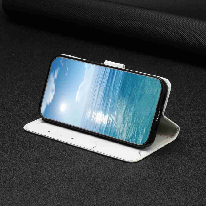 Housse Samsung Galaxy A37 Marbre Blanc avec Support