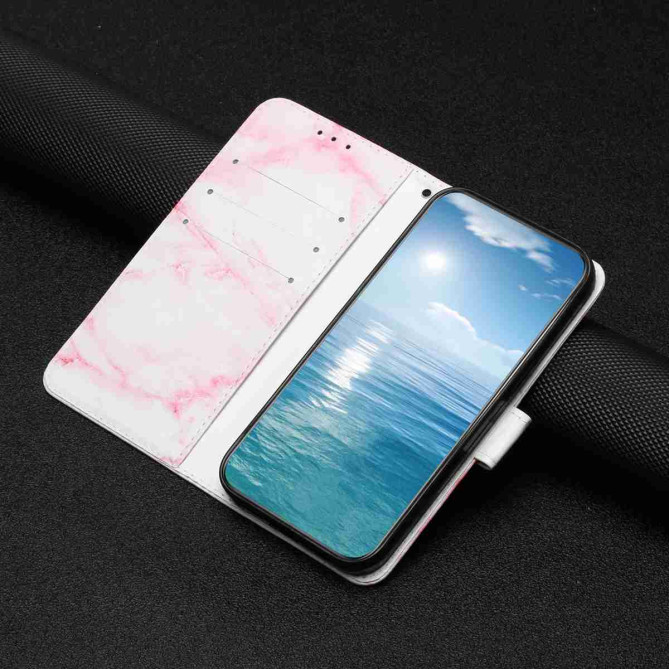 Housse Samsung Galaxy A37 Marbre Rose avec Support