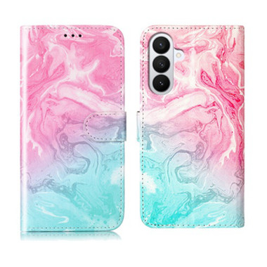 Housse Samsung Galaxy A37 Rose et Vert avec Support