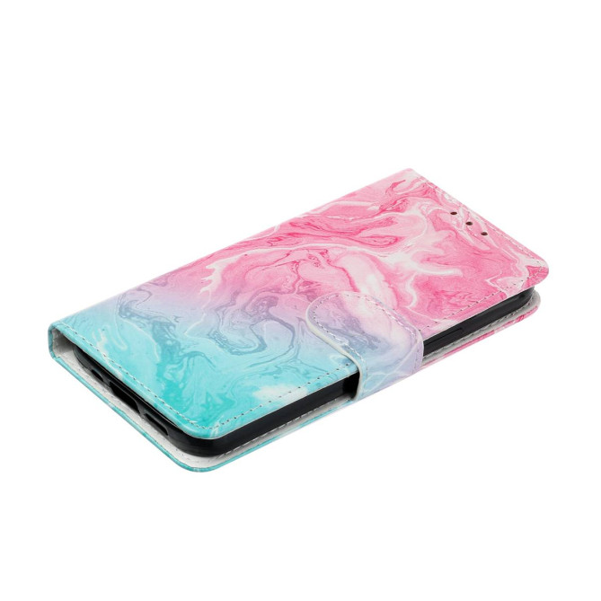 Housse Samsung Galaxy A37 Rose et Vert avec Support