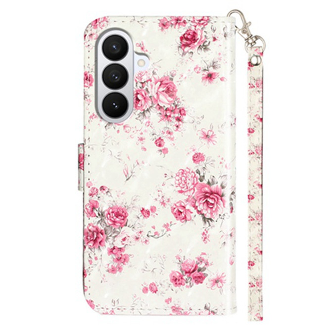 Housse Samsung Galaxy A37 Roses avec Dragonne