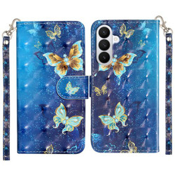 Housse Samsung Galaxy A37 Papillons avec Dragonne ALBA