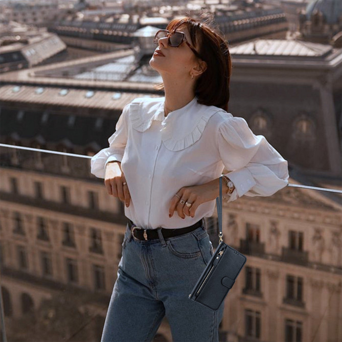 Housse Samsung Galaxy A37 Simili Cuir Fermeture Éclair RAIA