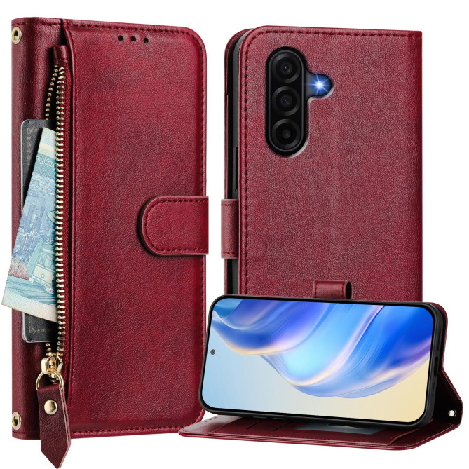 Housse Samsung Galaxy A37 Simili Cuir Fermeture Éclair RAIA