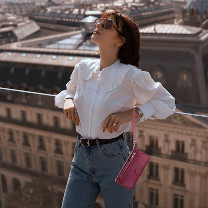 Housse Samsung Galaxy A37 Simili Cuir Fermeture Éclair RAIA