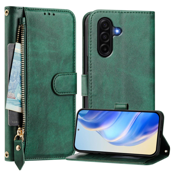 Housse Samsung Galaxy A37 Simili Cuir Fermeture Éclair RAIA