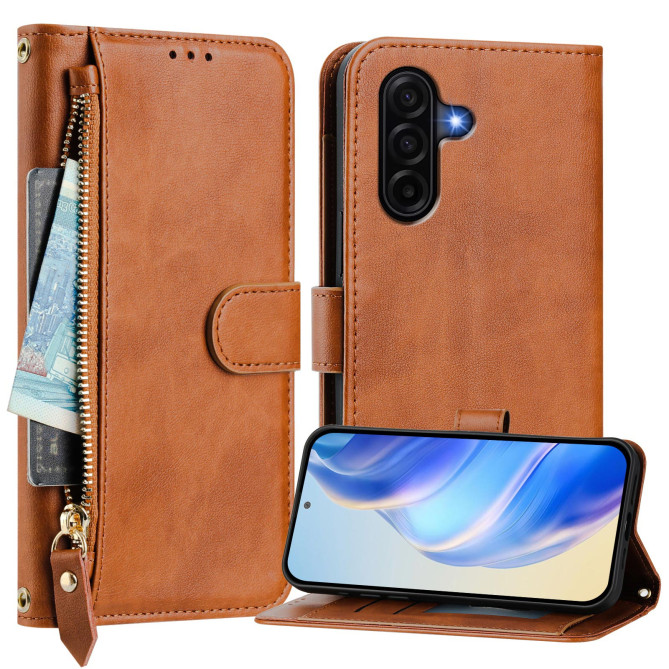 Housse Samsung Galaxy A37 Simili Cuir Fermeture Éclair RAIA