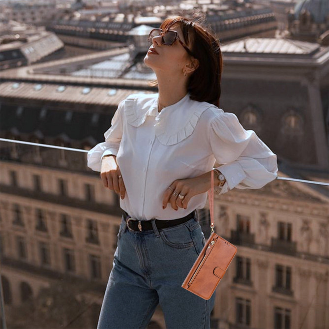 Housse Samsung Galaxy A37 Simili Cuir Fermeture Éclair RAIA