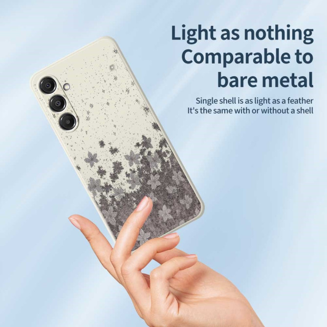 Coque Samsung Galaxy A37 Fleurs Beige