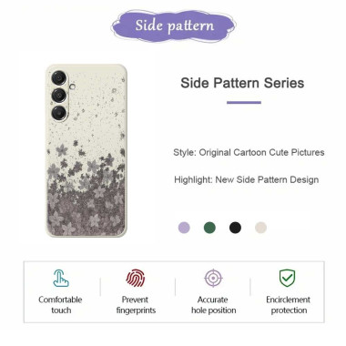 Coque Samsung Galaxy A37 Fleurs Vert