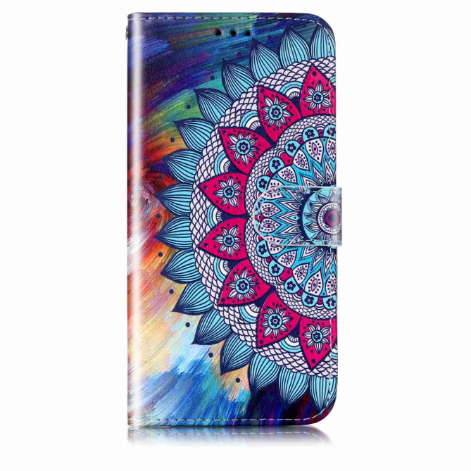 Housse Samsung Galaxy A37 Mandala Floral avec Dragonne ALBA