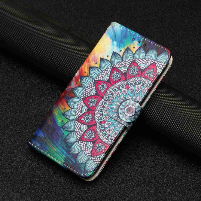 Housse Samsung Galaxy A37 Mandala Floral avec Dragonne ALBA