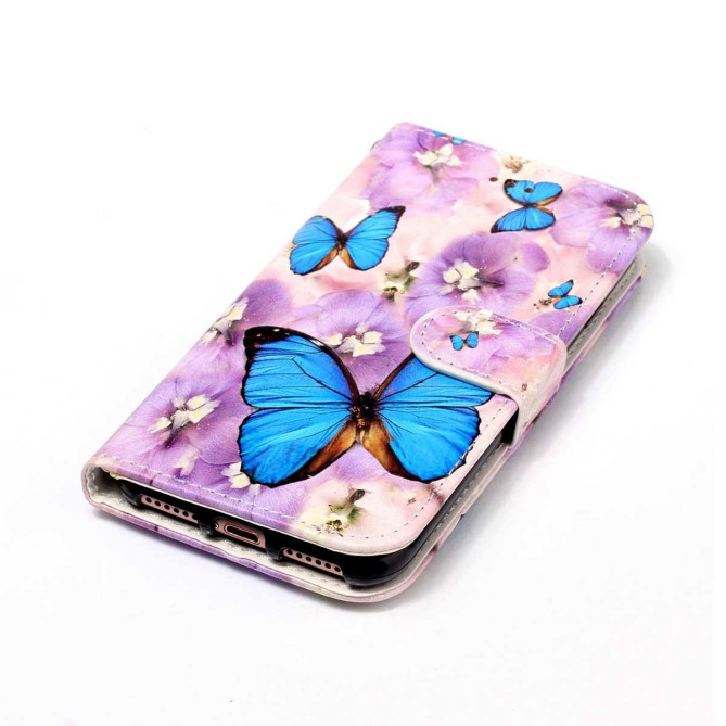 Housse Samsung Galaxy A37 Fleur Violette avec Dragonne