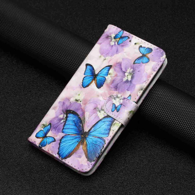 Housse Samsung Galaxy A37 Fleur Violette avec Dragonne